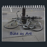 Bike as Art Calendar<br><div class="desc">Some Dutch cities are so crowded with bicycles that some become permanent abstract public sculptures along the streets.</div>