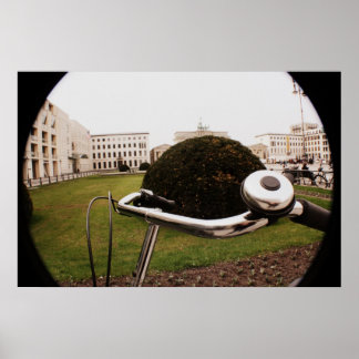 Bike at Brandenburg Gate Poster