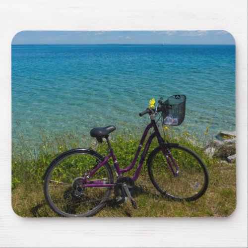 Bike At Mackinac Mouse Pad