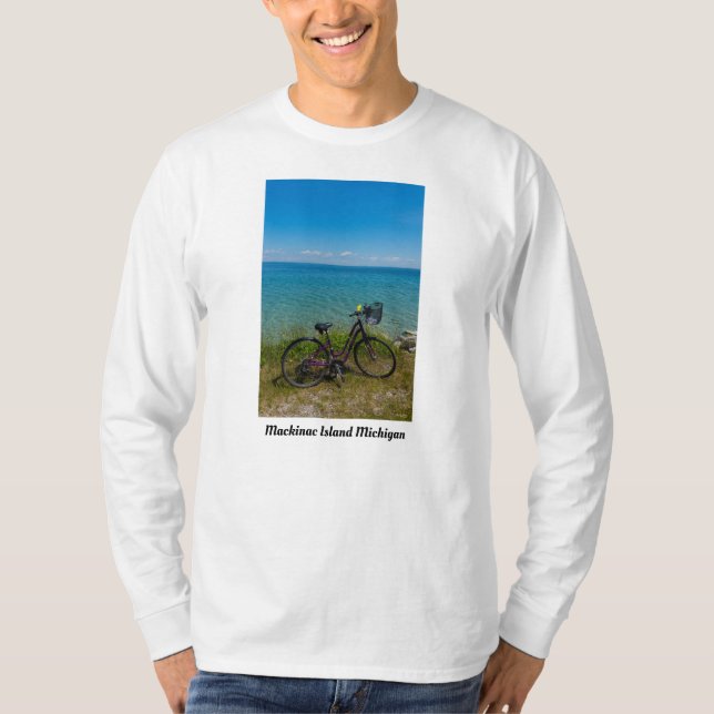 Bike At Mackinac T-Shirt (Front)