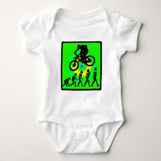 Bike Bald Screaming Baby Bodysuit (Front)