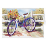 Bike Basket Autumn  - Blank Card at Zazzle