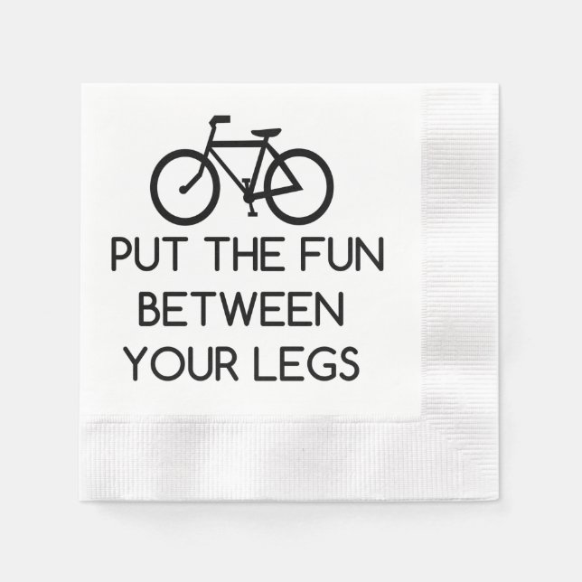 Bike Between Legs Napkins (Front)