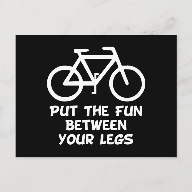 Bike Between Legs Postcard (Front)