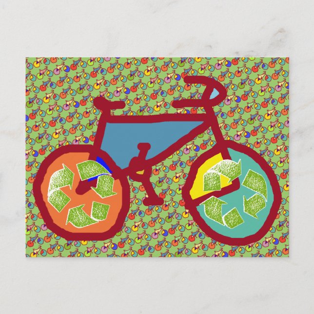 bike , bicycle ; biking / cycling postcard (Front)