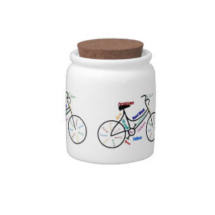 Bike, Bicycle, Cycle, Sport, Biking, Motivational Candy Jar