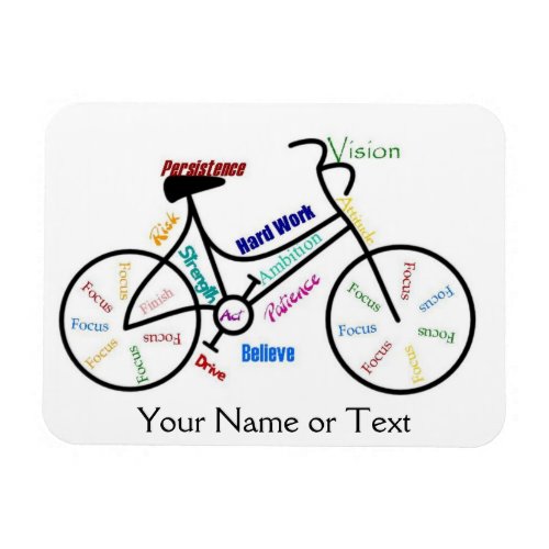 Bike Bicycle Cycle Sport Biking Motivational Magnet