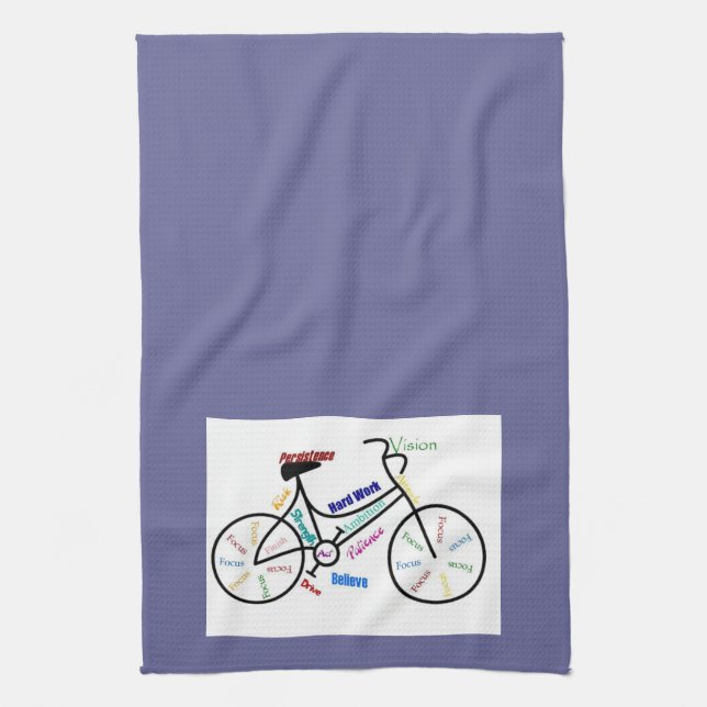 Bike, Bicycle, Cycle, Sport, Biking, Motivational Towel (Vertical)