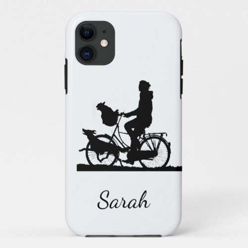 Bike Bicycle Cycle Sport Dog Walker Pets iPhone 11 Case