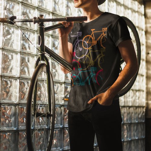 Bike  Bicycle Cycling Colorful T_Shirt