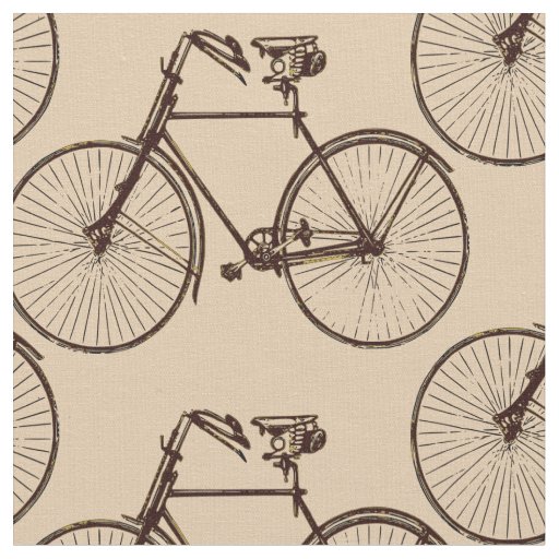 Bike bicycle  pretty spring fabric oatmeal cream