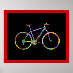 bike bikes print decor