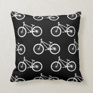 Bike Black Bicycle Throw Pillow