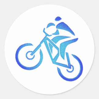 Bike Blue Bayou Classic Round Sticker