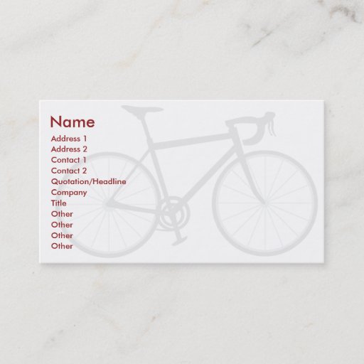 Customizable Bike - Business Business Cards