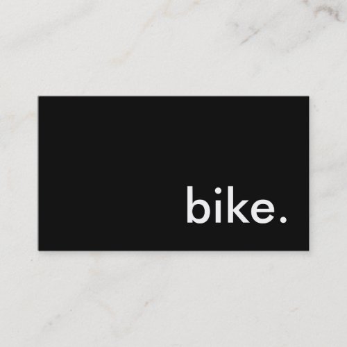 bike. business card