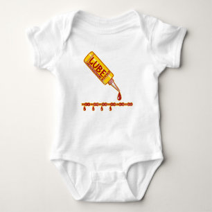 Bike chain lube Cycle Mechanic  Baby Bodysuit