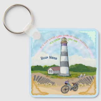 Bike Choice Lighthouse keychain