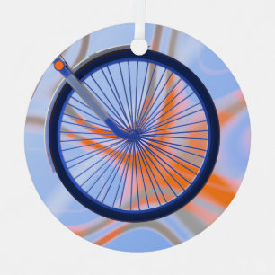 Bike Cycle - Bicycle Wheel Metal Ornament