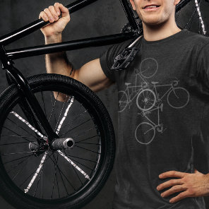 Bike . cycling . biking black T-Shirt
