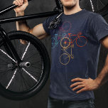Bike - Cycling - Biking T-Shirt<br><div class="desc">Four color bikes in circle. A cool idea for bicycle lovers</div>