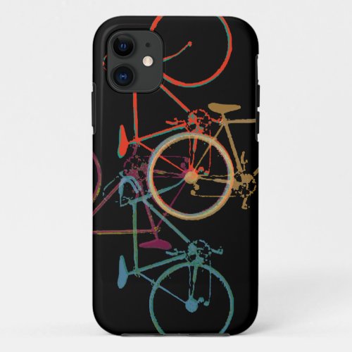 bike _ cycling pattern iPhone 11 case