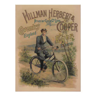 Bike Cycling Tour Antique Vintage Ad Poster