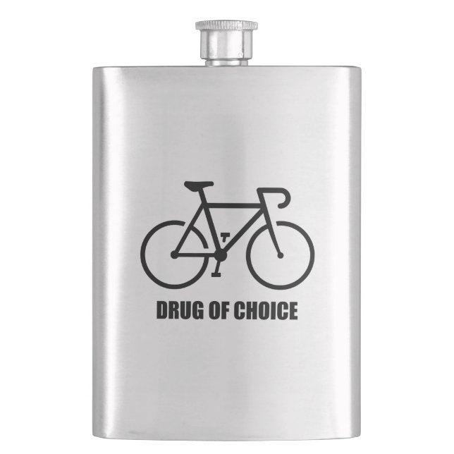 Bike, Drug Of Choice Flask (Front)
