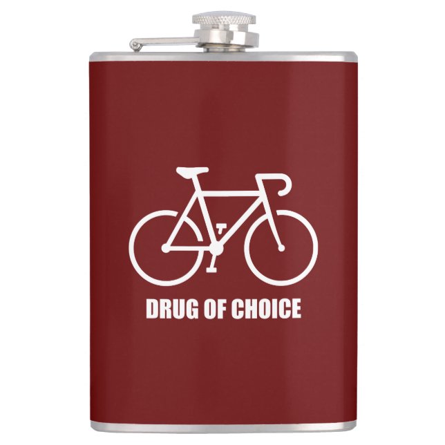 Bike, Drug Of Choice Flask (Front)