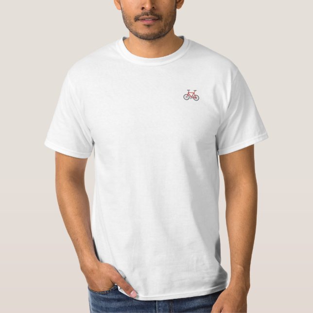 Bike Emoji Logo Cyclist Enviromental Customizable T-Shirt (Front)