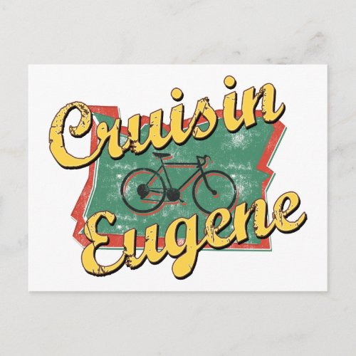 Bike Eugene Cruise Oregon Postcard