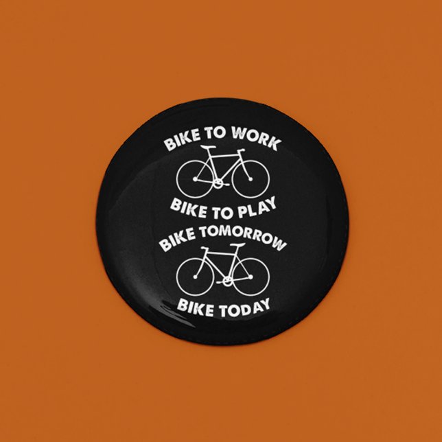 Bike Forever - Cool Cycling Pinback Button (Creator Uploaded)