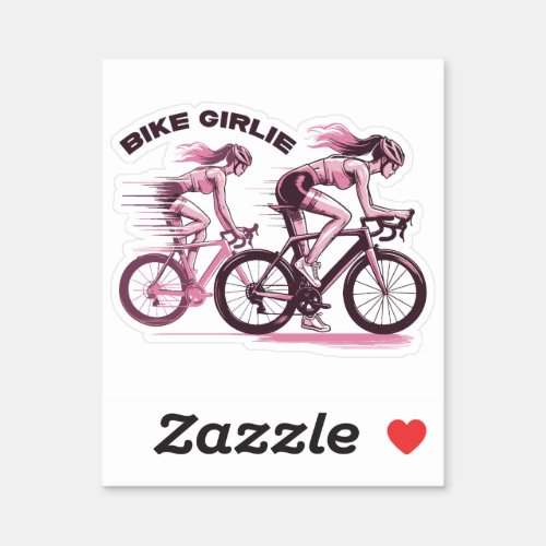 Bike Girlie Sticker