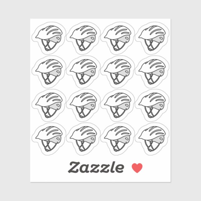 Bike Helmet Cycling Exercise Workout Bujo Planner Sticker (Sheet)