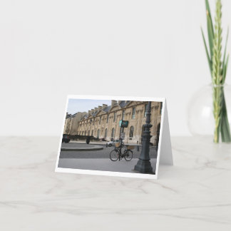 Bike in Paris, Drybrush Notecard