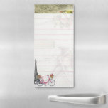 Bike In Paris Magnetic Notepad at Zazzle