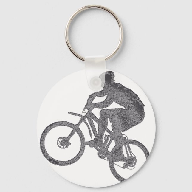 Bike In Silverton Keychain (Front)