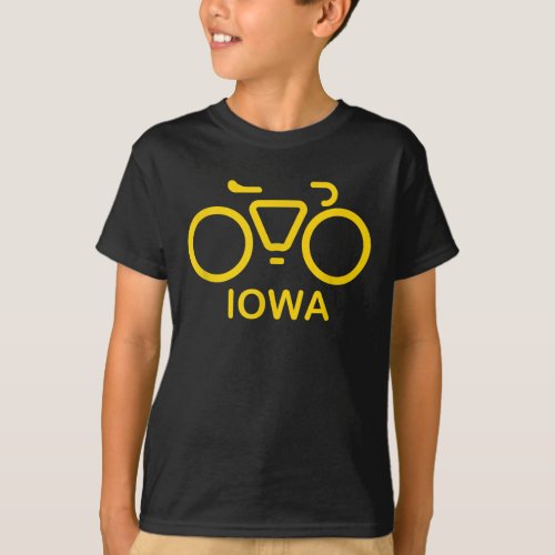 bike iowa cycling iowa college T_Shirt