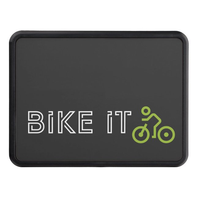 BIKE IT - Green Biking Symbol Hitch Cover (Front)