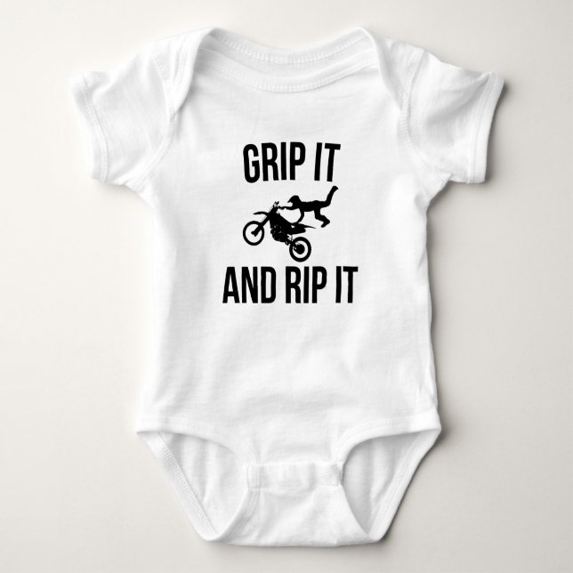 Bike kids baby bodysuit (Front)