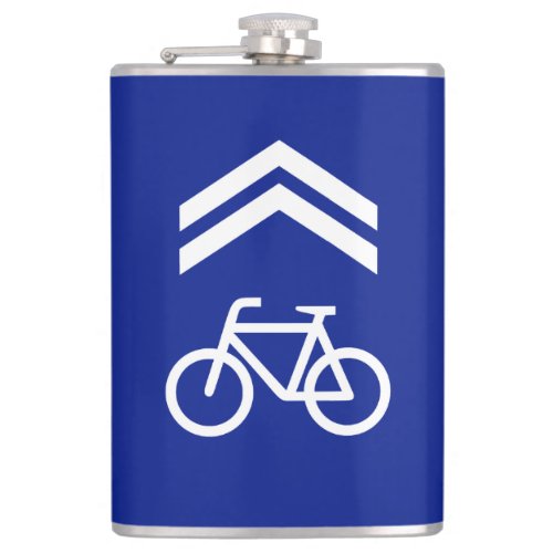 Bike Lane Hip Flask