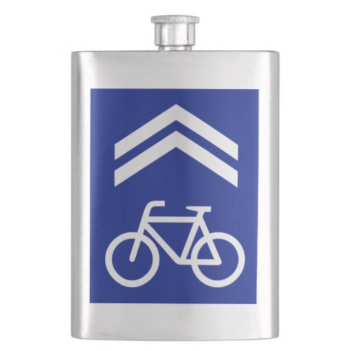 Bike Lane Hip Flask