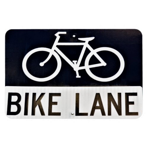 Bike Lane Road Sign Magnet