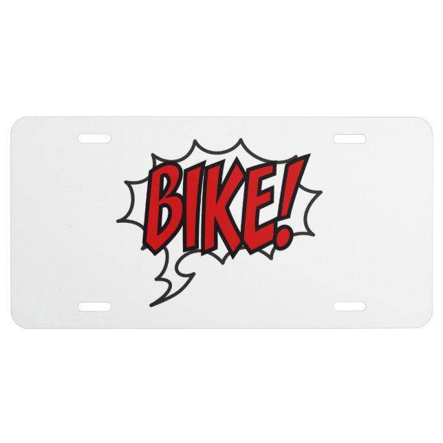 bike license plate (Front)