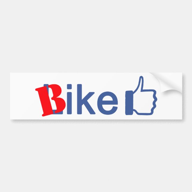 Bike Like Bumper Sticker (Front)