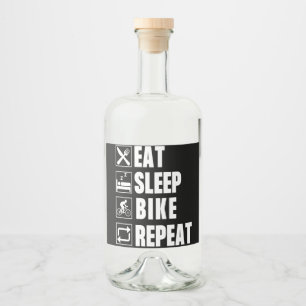 BIKE LIQUOR BOTTLE LABEL