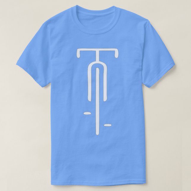 Bike logo minimal Retro For Cycling and Bicycle Lo T-Shirt (Design Front)