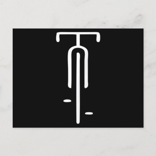 Bike Logo Minimal Retro For Cycling Bicycle Lover Announcement Postcard