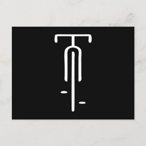 Bike Logo Minimal Retro For Cycling Bicycle Lover Invitation Postcard