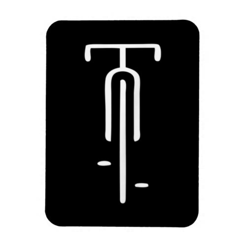 Bike Logo Minimal Retro For Cycling Bicycle Lover Magnet